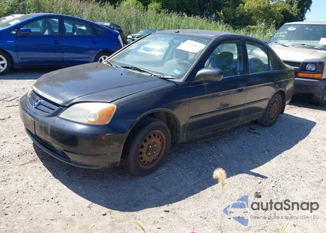 2001 Honda Civic Lx from USA, damaged, VIN 2HGES15521H602505